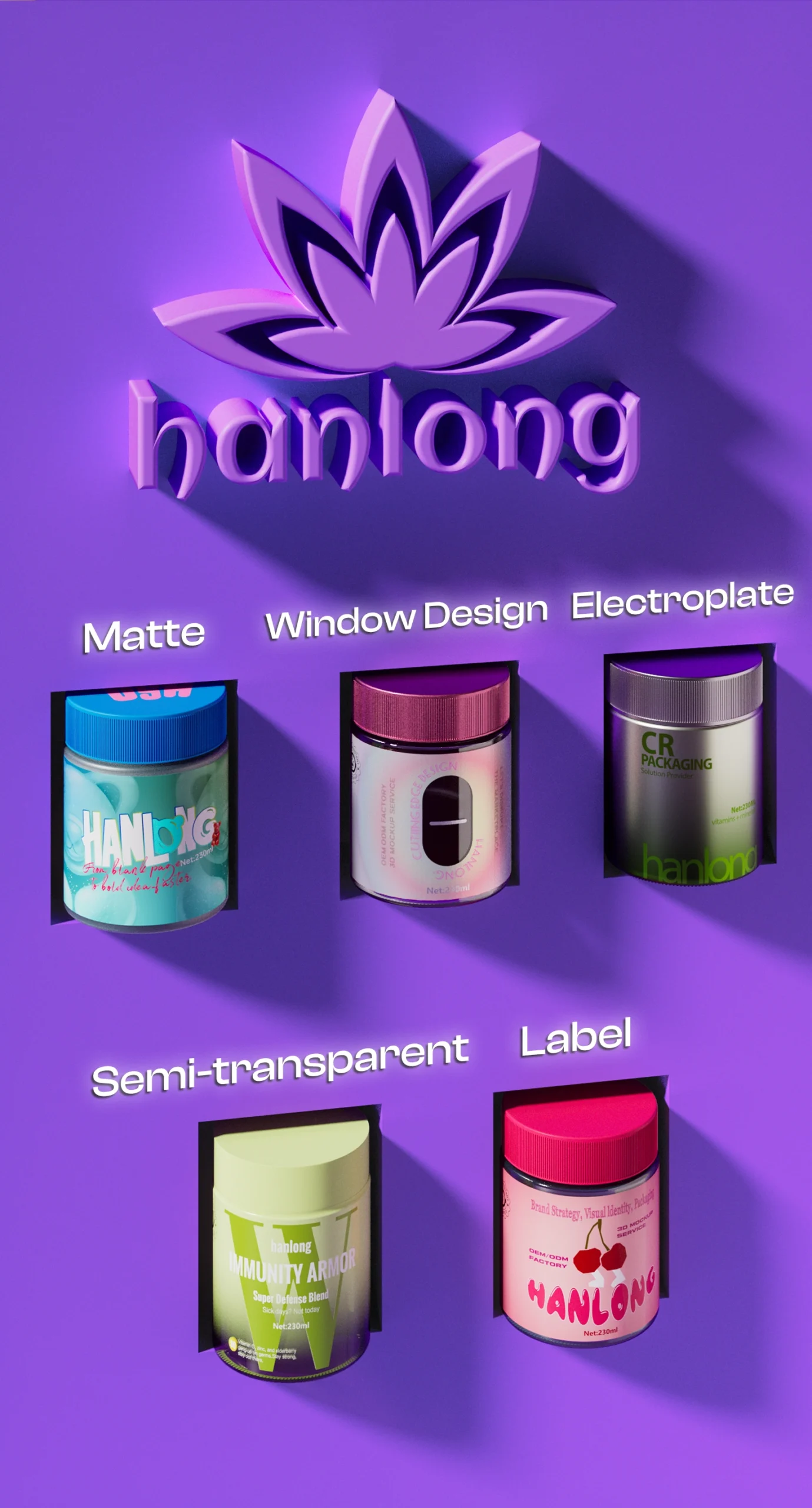 storage jars with surface deco