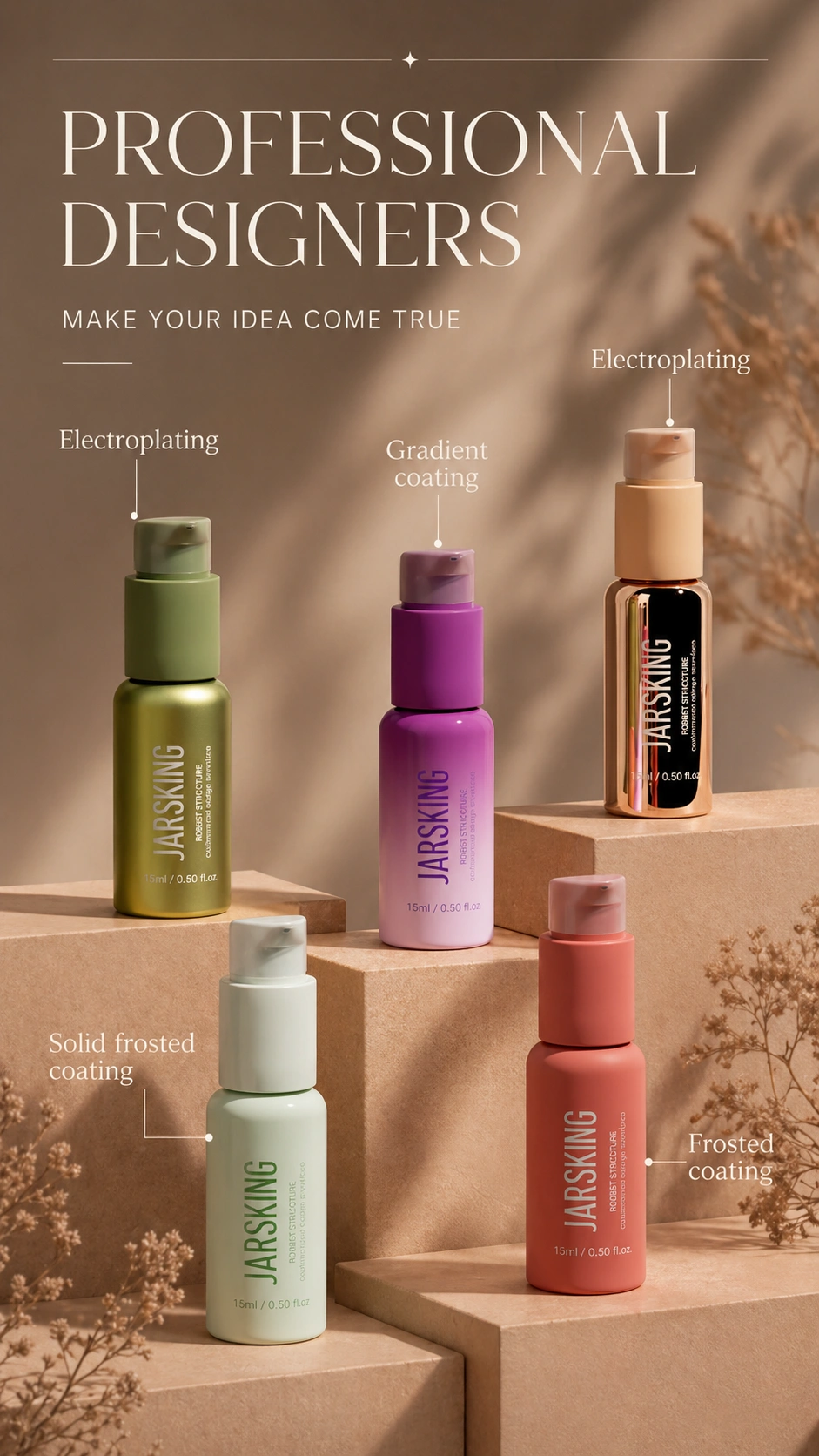 treatment bottle surface graphic design