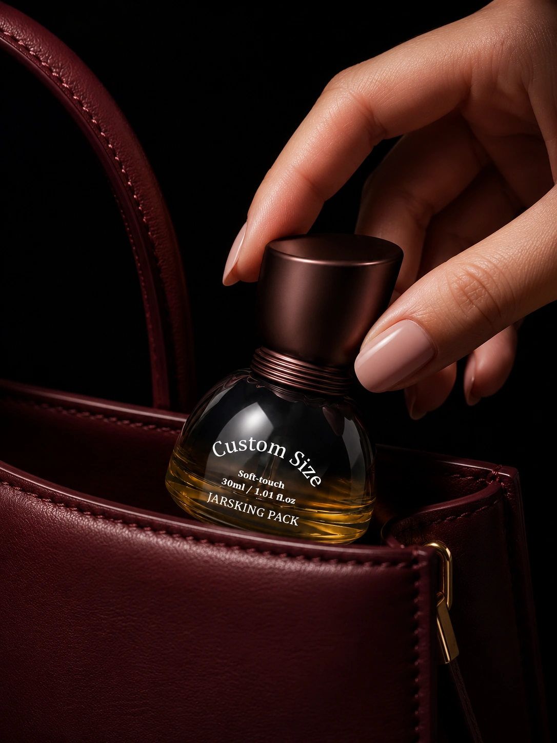premium serum packaging poster