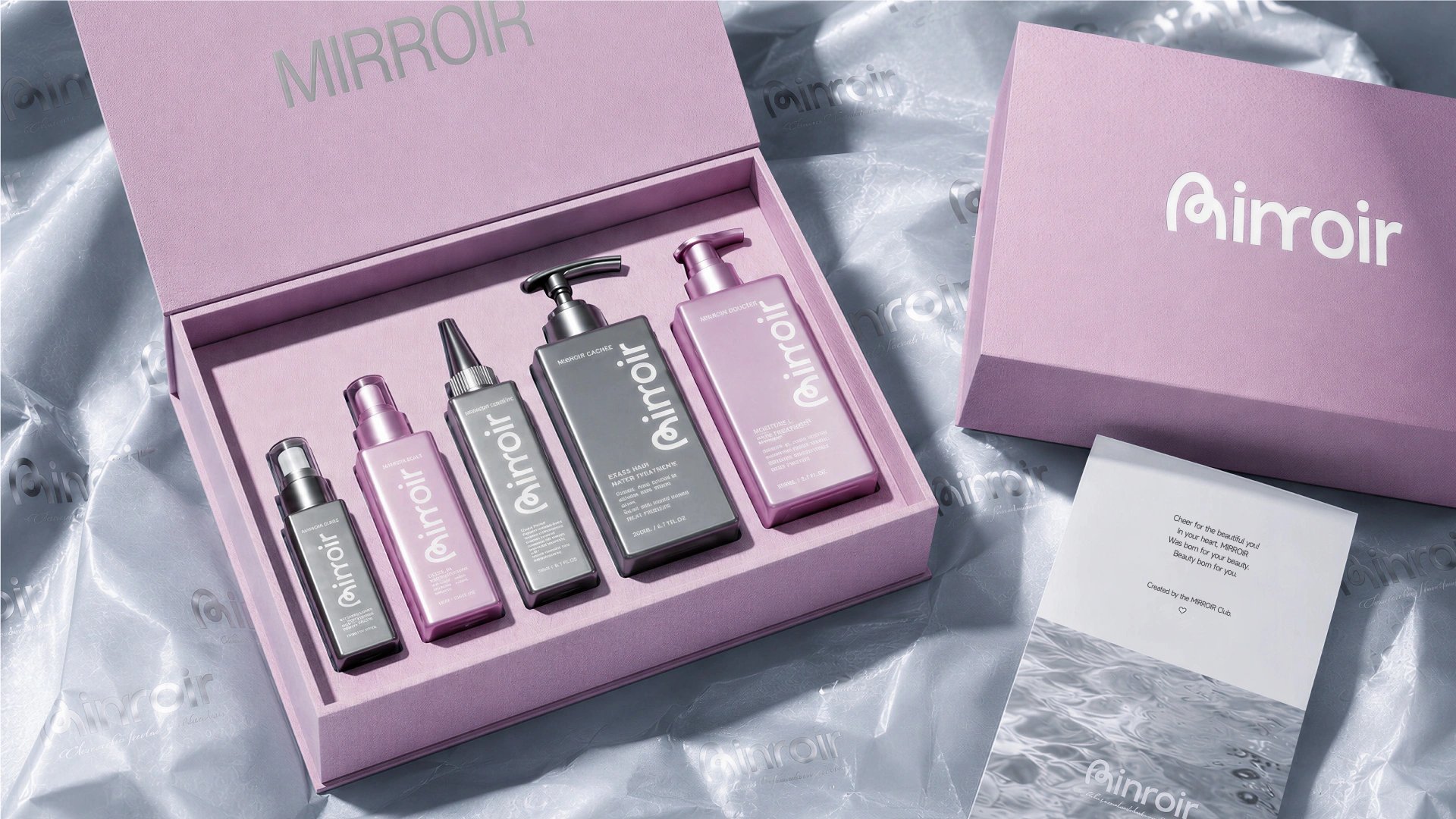 premium hair care packaging gift box