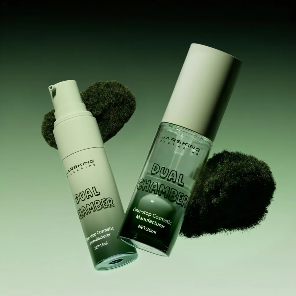 green-dual-chamber-airless-serum-bottle