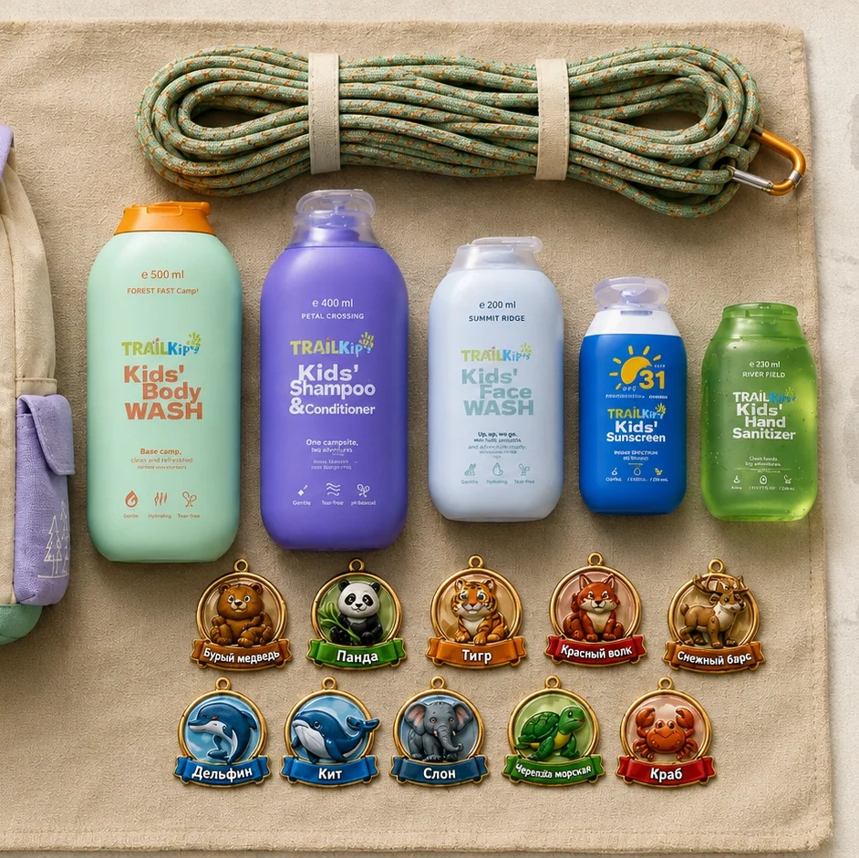 kid bath & body packaging