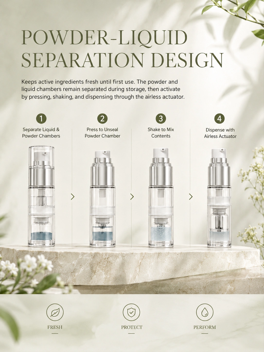 powder-liquid-separation-airless-bottle-design