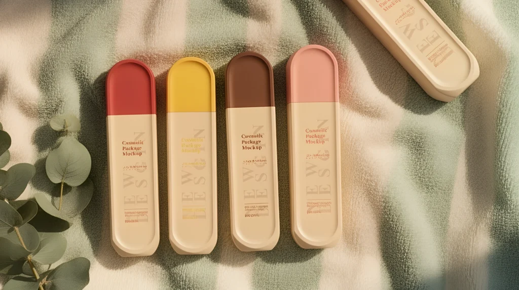 juego de botellas cosméticas slim-flat-petg