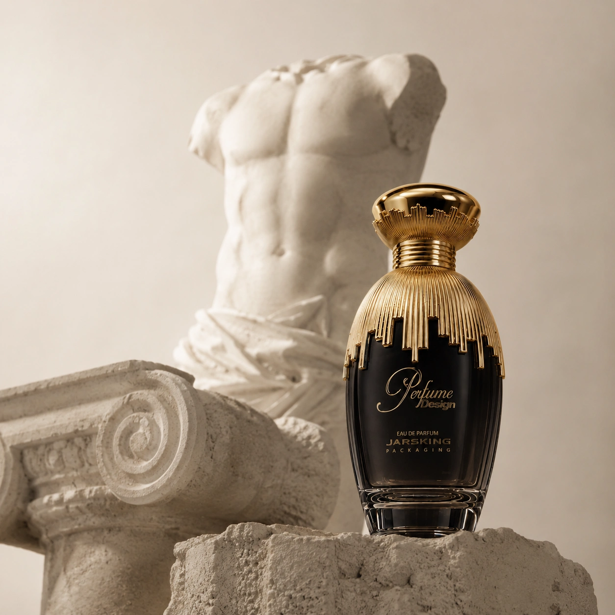 black-gold-perfume-bottle-classical-style
