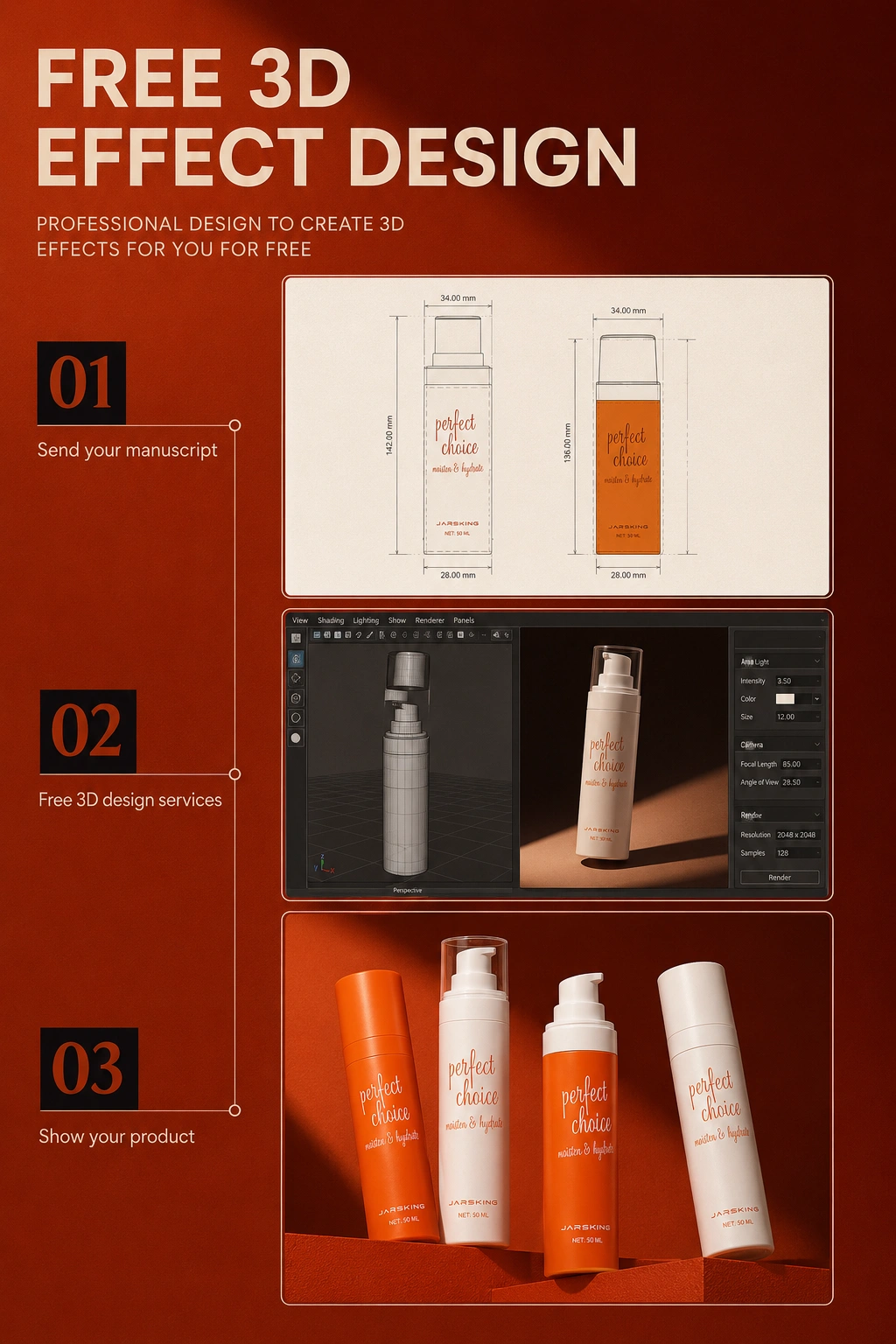 refillable-airless-bottle-3d-design-service