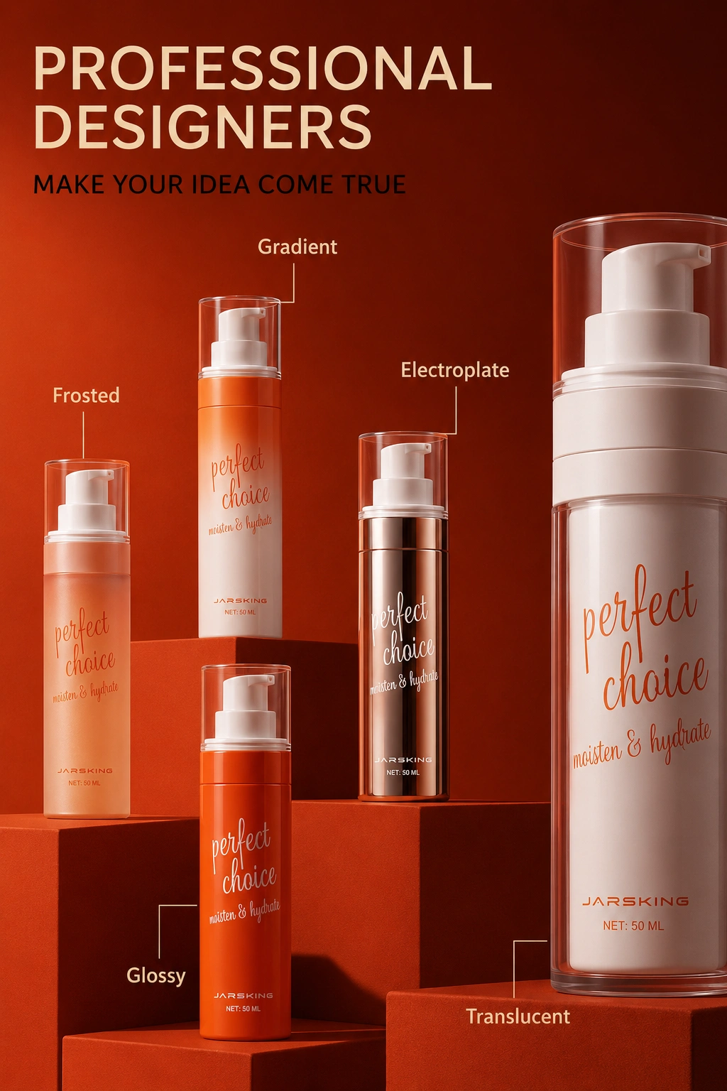 refillable-airless-lotion-bottle-finish-options