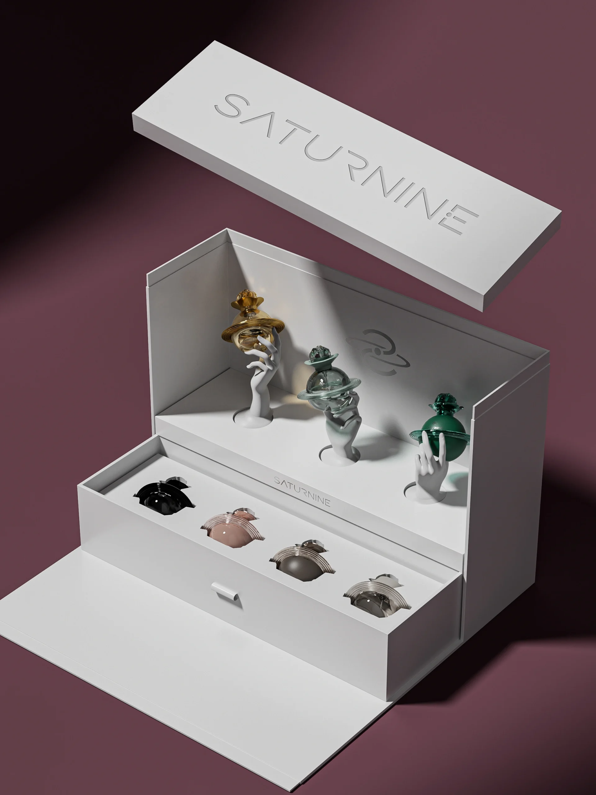 SATURNINE seven-bottle collector gift box