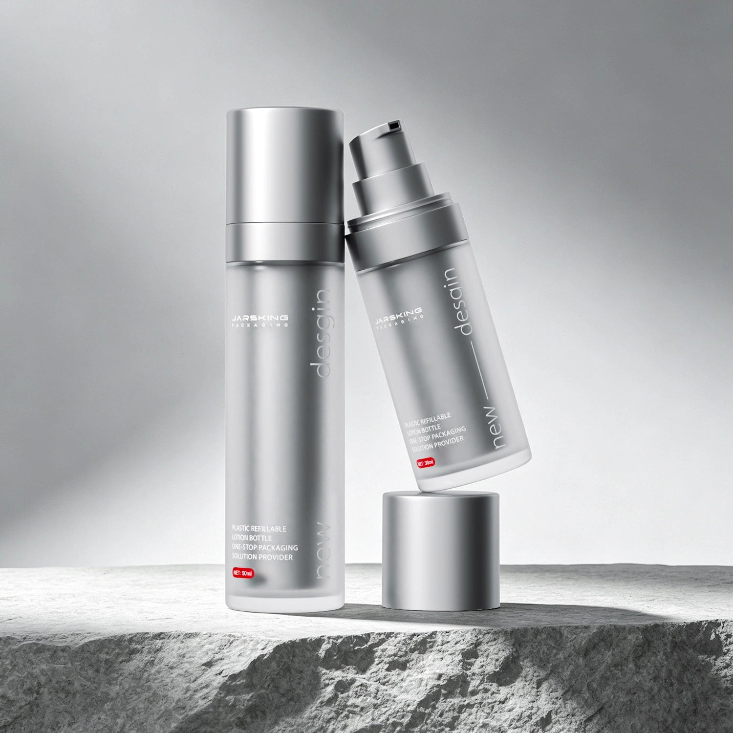 silver-30ml-50ml-refillable-airless-bottles