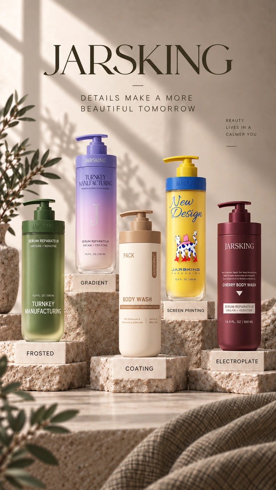 500ml-pump-bottle-surface-finish-options-overview
