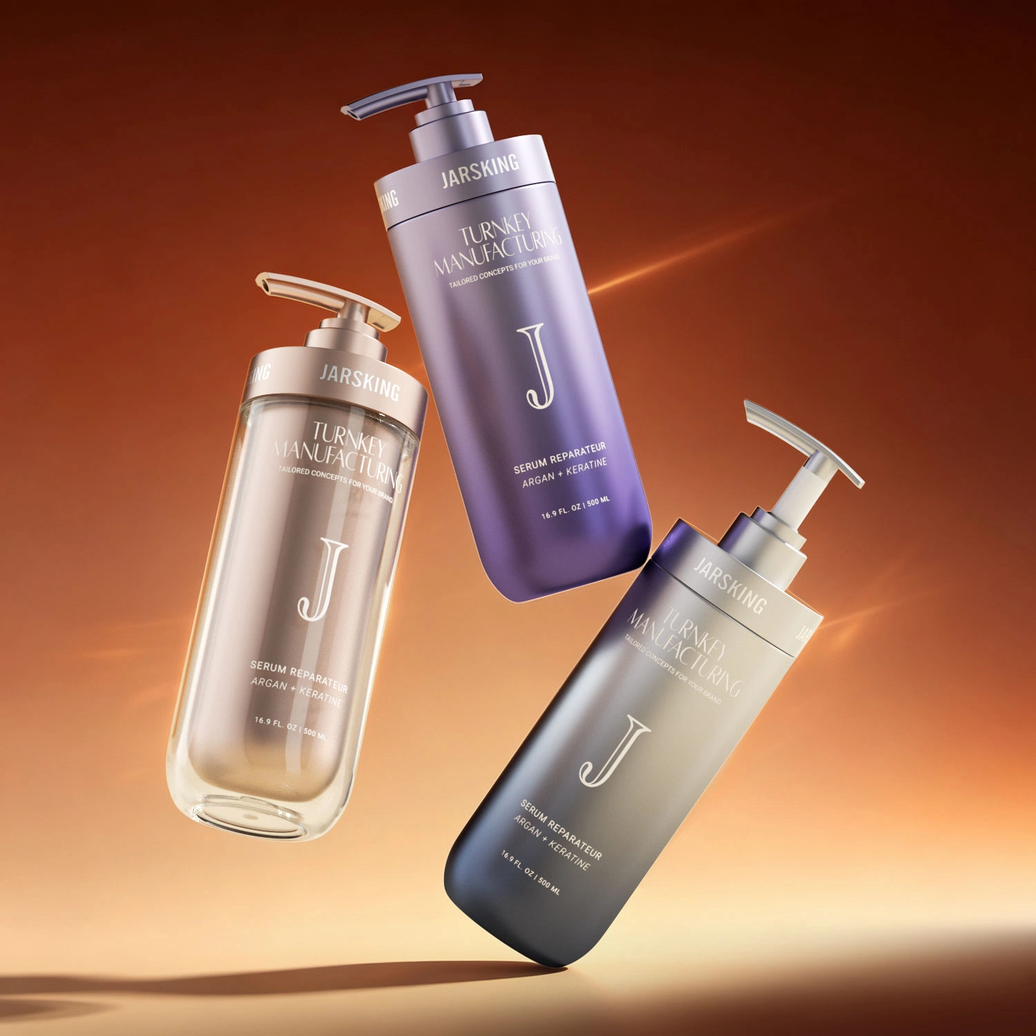 luxury-500ml-double-wall-pump-bottle-three-finishes