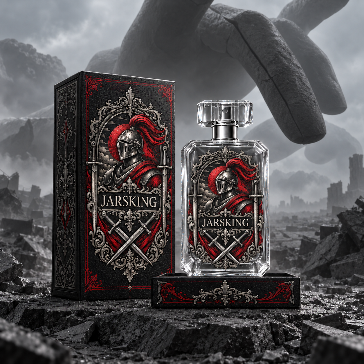 custom-perfume-packaging-knight-artwork