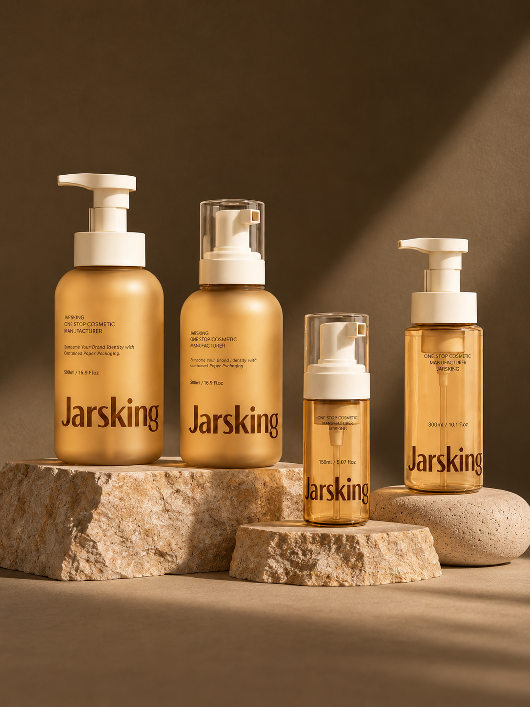 golden-foam-and-lotion-pump-bottle-set