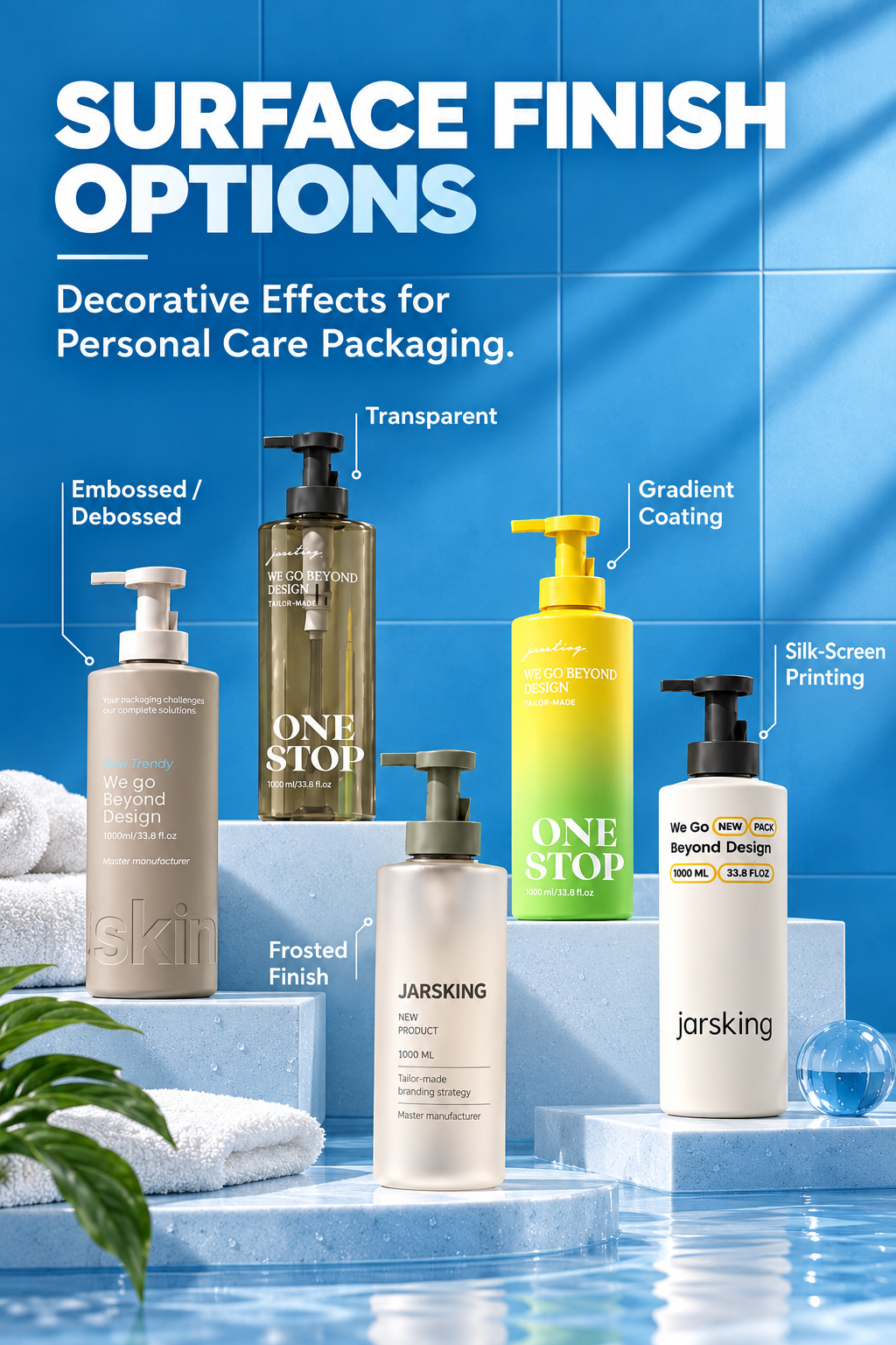 personal-care-pump-bottle-surface-finish-options