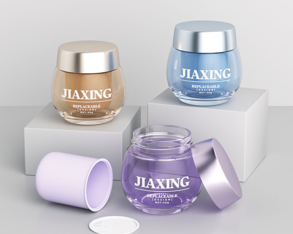 Elegant Replaceable Design Skincare Jar – 30g 50g Capacity - Jarsking