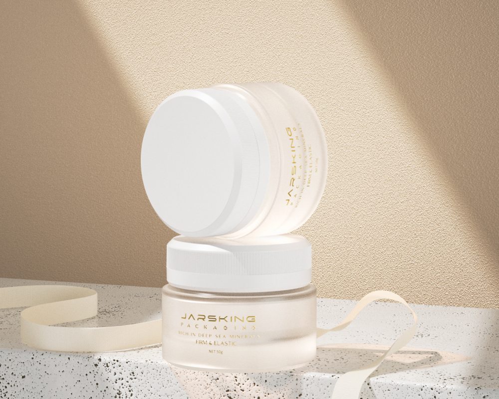 matte 50g Cosmetic Glass Jar Face Cream Jar