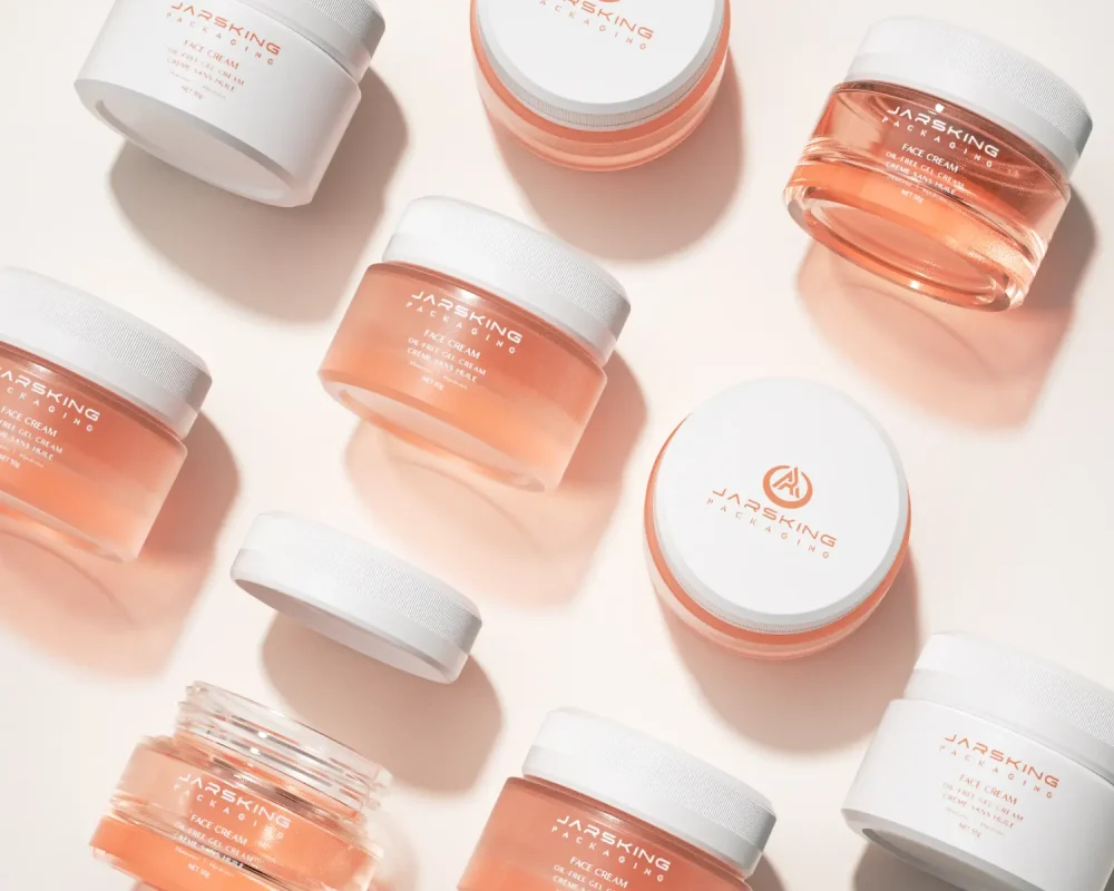 glass cream jar for moisturizer packaging