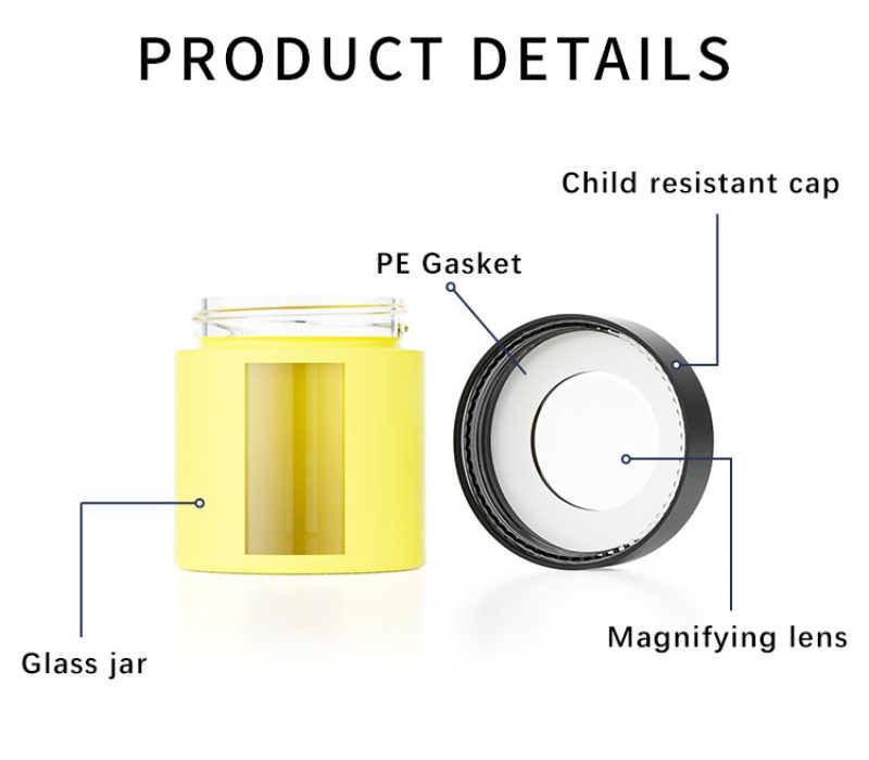 smell proof glass jar